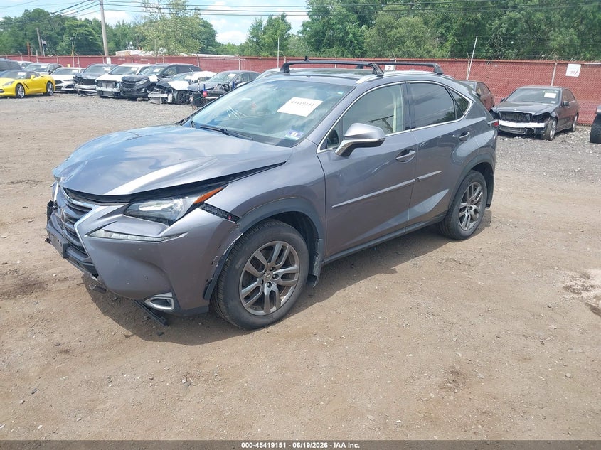 Vin: jtjbarbz1f2008141, lot: 45917202, lexus nx 200t 20152
