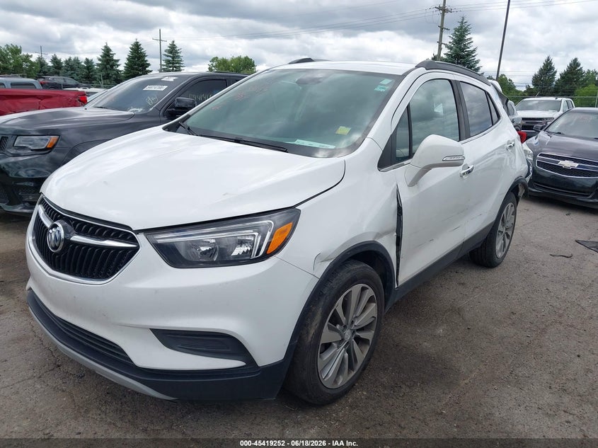 Vin: kl4cjasb1kb790957, lot: 45917303, buick encore fwd preferred 20192