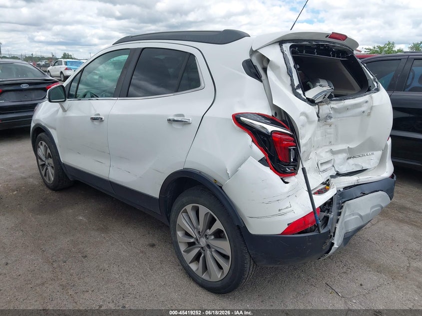 Vin: kl4cjasb1kb790957, lot: 45917303, buick encore fwd preferred 20193