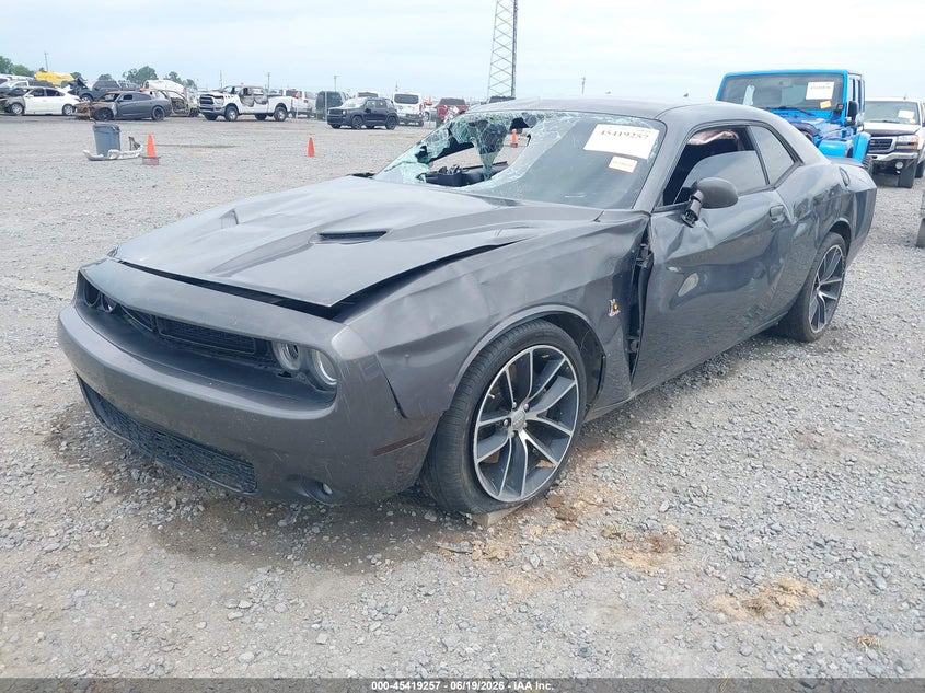 Vin: 2c3cdzfj7gh193652, lot: 45917308, dodge challenger r/t scat pack 20162