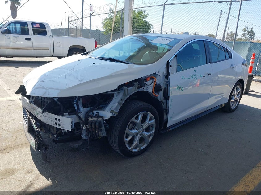Vin: 1g1rd6s50ju157568, lot: 45917346, chevrolet volt premier 20182