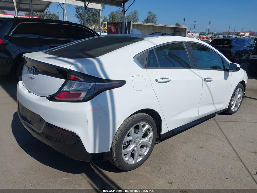 Vin: 1g1rd6s50ju157568, lot: 45917346, chevrolet volt premier 20184