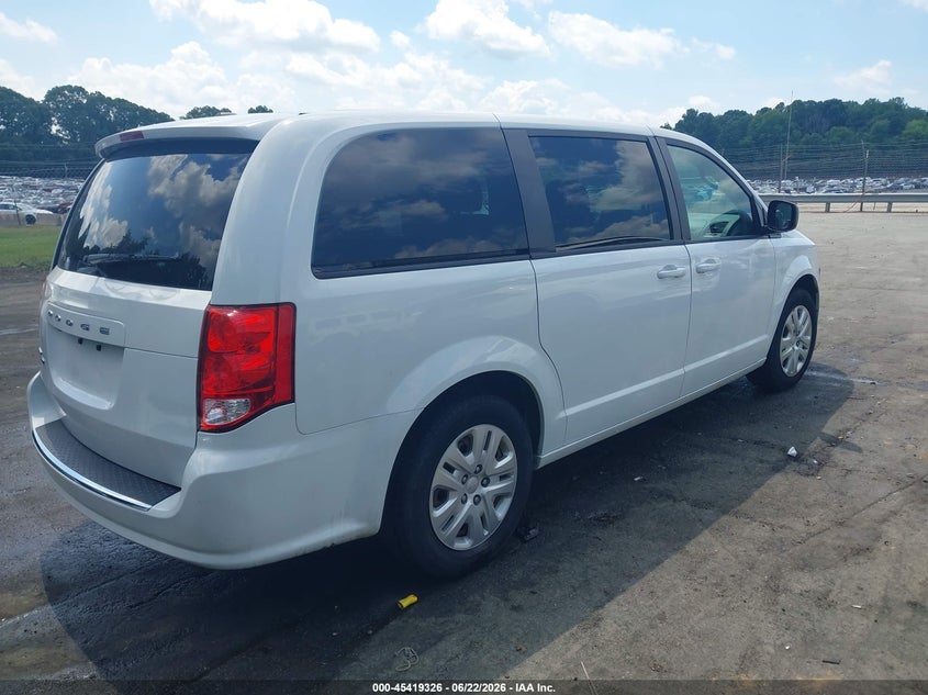 Vin: 2c4rdgbg3jr303988, lot: 45917377, dodge grand caravan se 20184