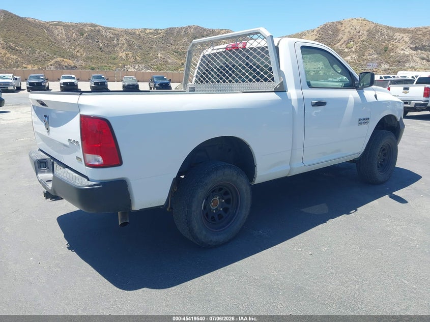 Vin: 3c6jr7ag2hg765319, lot: 45917591, ram 1500 tradesman  4x4 6'4 box 20174