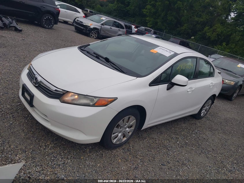 2012 HONDA CIVIC auction photo 2