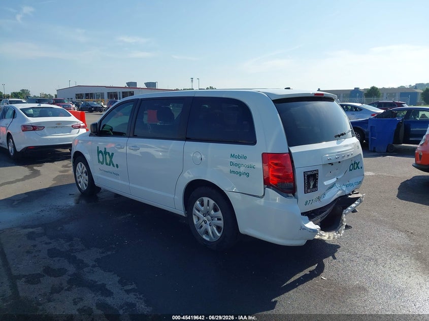 Vin: 2c4rdgbg1jr304797, lot: 45917693, dodge grand caravan se 20183