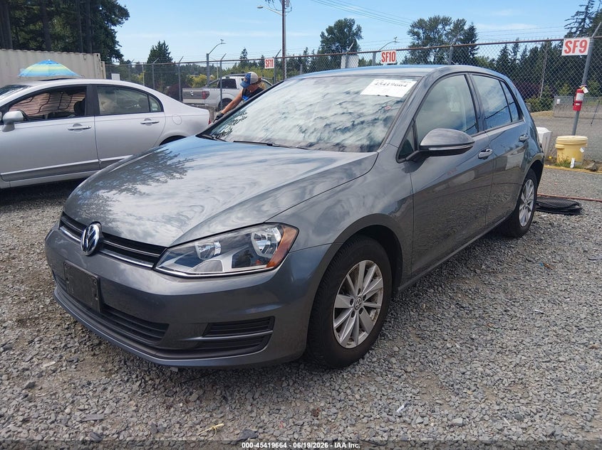 2017 VOLKSWAGEN GOLF TSI S 4-DOOR/TSI SE 4-DOOR/TSI SEL 4-DOOR/TSI WOLFSBURG EDITION 4-DOOR — Photo 2