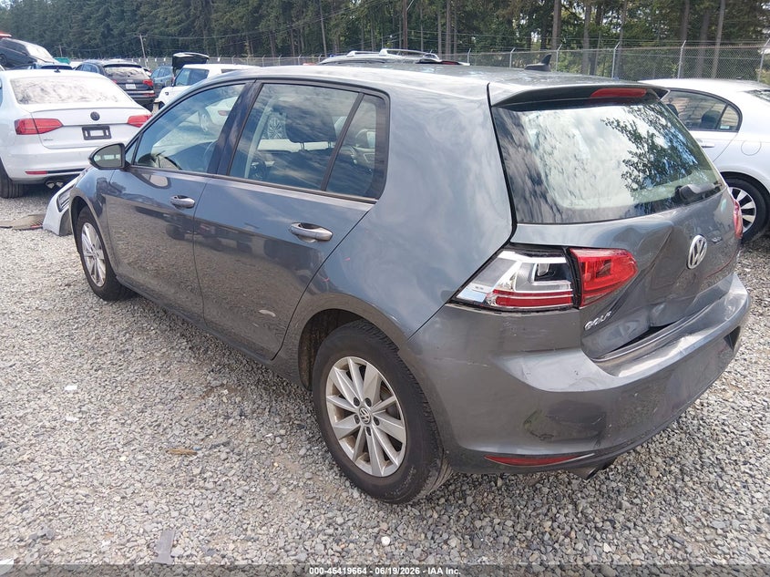 2017 VOLKSWAGEN GOLF TSI S 4-DOOR/TSI SE 4-DOOR/TSI SEL 4-DOOR/TSI WOLFSBURG EDITION 4-DOOR — Photo 3