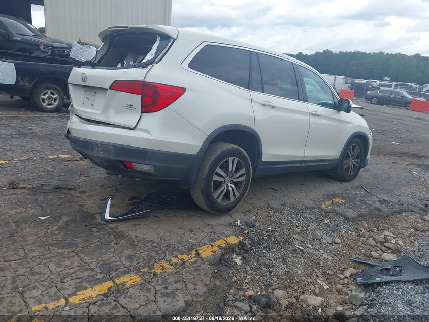 Vin: 5fnyf5h30gb058330, lot: 45917788, honda pilot ex 20164