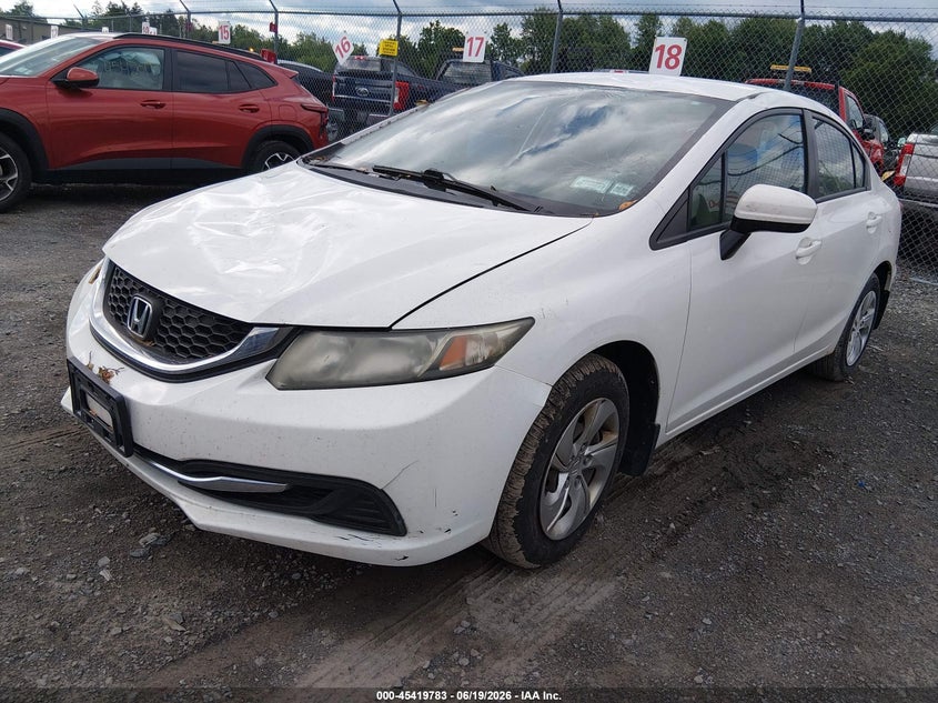 2014 Honda Civic Lx 2HGFB2F55EH525398 photo 1