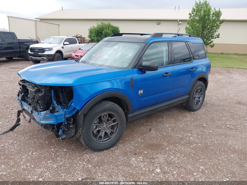 Vin: 3fmcr9b65nre34538, lot: 45917836, ford bronco sport big bend 20222