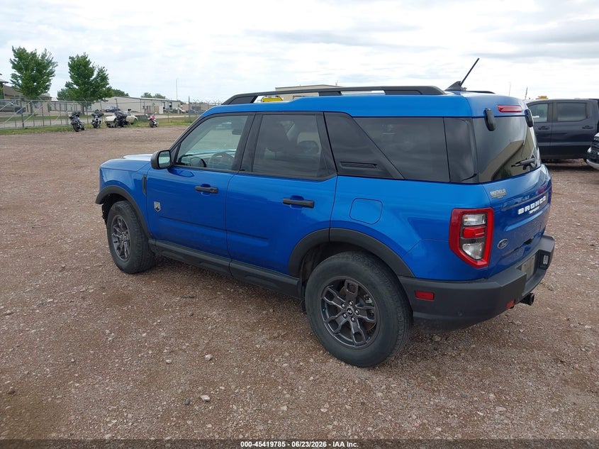 Vin: 3fmcr9b65nre34538, lot: 45917836, ford bronco sport big bend 20223