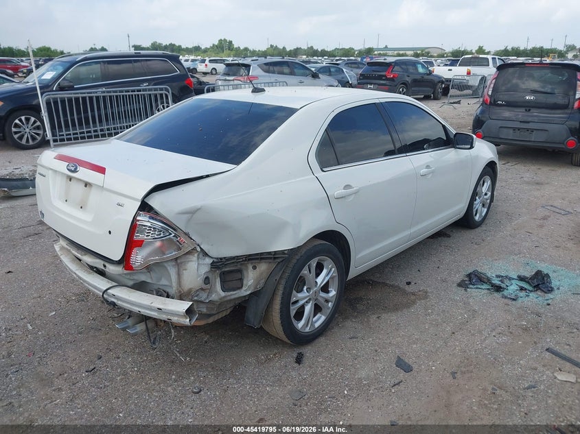 Vin: 3fahp0ha7cr444756, lot: 45917846, ford fusion se 20124