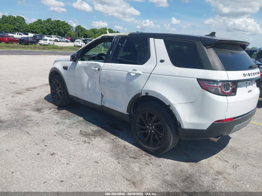 Vin: salcr2bg4gh596985, lot: 45917997, land rover discovery sport hse 20163
