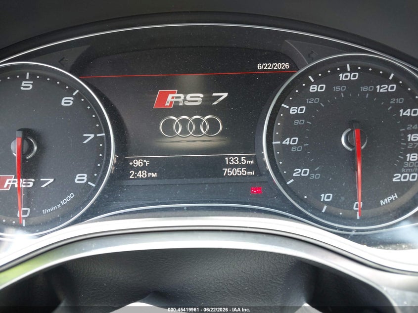 2014 AUDI RS 7 auction photo 7