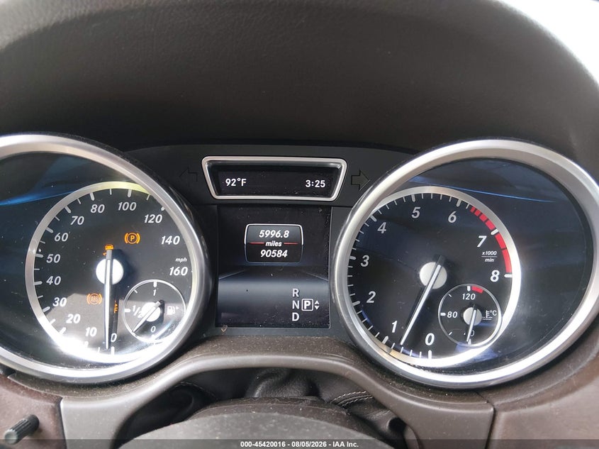 2015 MERCEDES-BENZ ML 350 auction photo 7