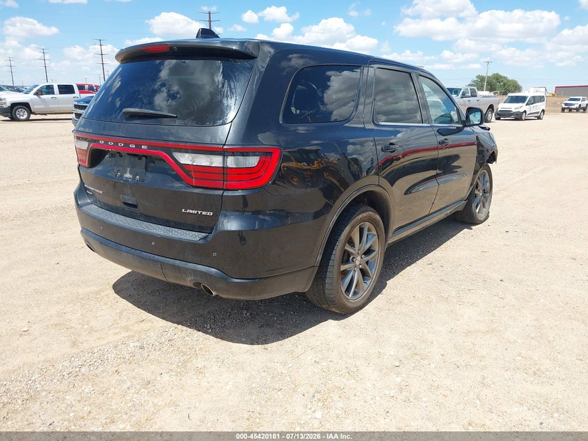 Vin: 1c4rdjdg8fc114621, lot: 45918232, dodge durango limited 20154