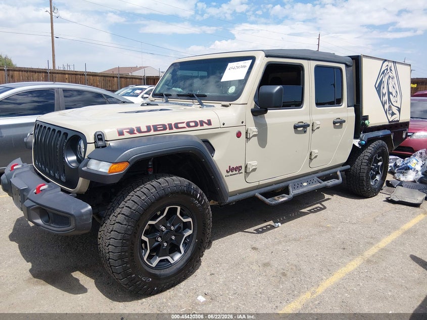 Vin: 1c6jjtbm3nl156811, lot: 45918358, jeep gladiator rubicon 4x4 20222