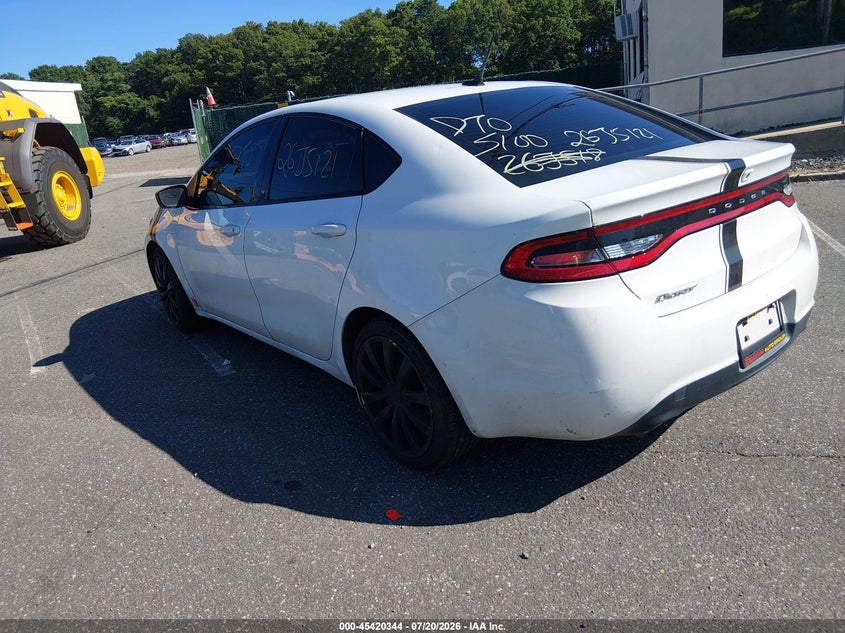 Vin: 1c3cdfbb5gd516722, lot: 45918395, dodge dart sxt 20163