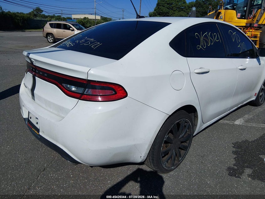 Vin: 1c3cdfbb5gd516722, lot: 45918395, dodge dart sxt 20164