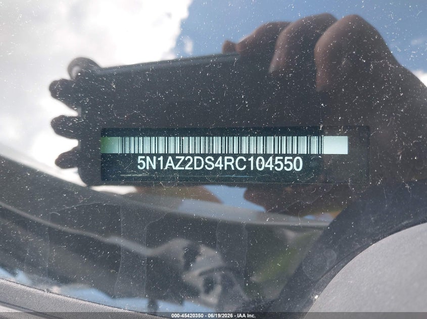 VIN 5N1AZ2DS4RC104550 2024 NISSAN MURANO PLATINUM INTELLIGENT AWD