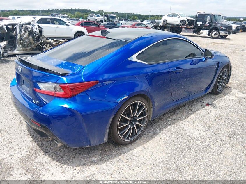 Vin: jthhp5bc9g5004644, lot: 45918448, lexus rc f 20164