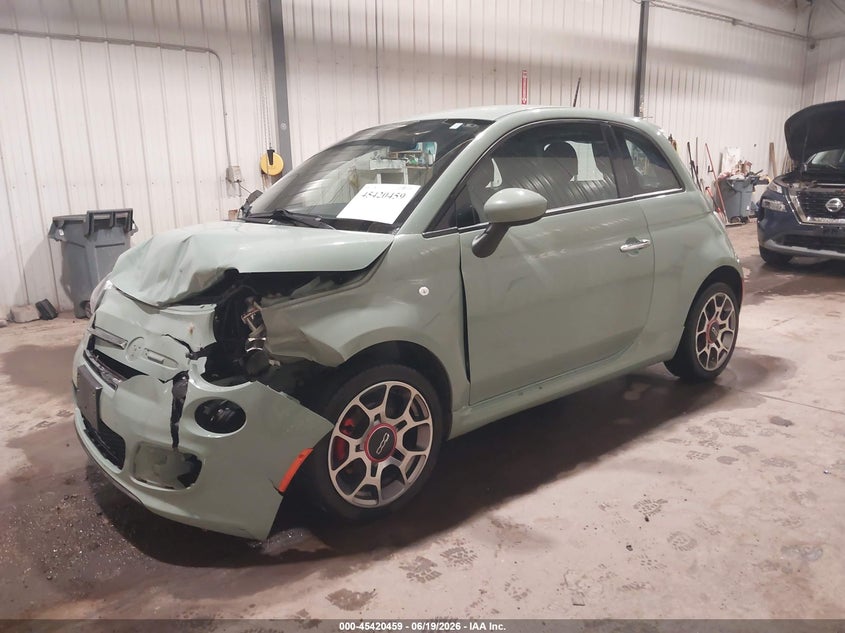 Vin: 3c3cffbr4ft508529, lot: 45918510, fiat 500 sport 20152