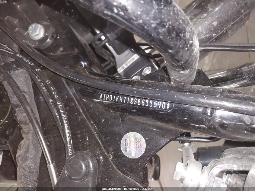 2025 Harley-Davidson Fltrx VIN: 1HD1KH718SB633590 Lot: 45420500