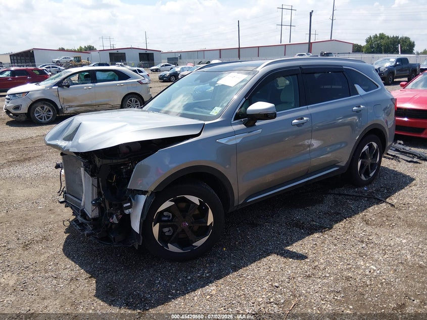 Vin: kndrh4jg1s5313809, lot: 45918601, kia sorento hybrid ex 20252