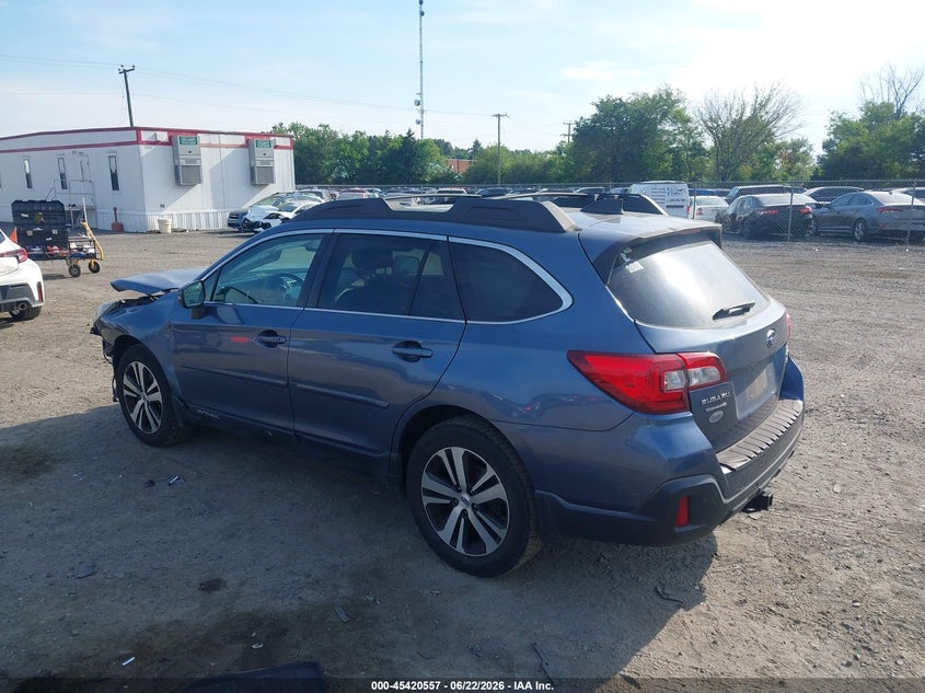 Vin: 4s4bsenc9j3337703, lot: 45918608, subaru outback 3.6r limited 20183