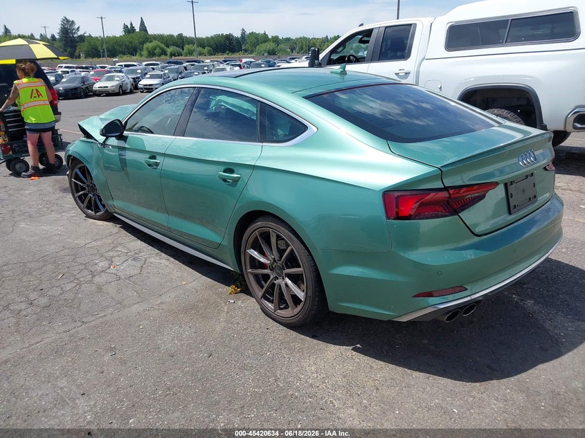 Vin: wauc4cf5xja120595, lot: 45918684, audi s5 3.0t premium plus 20183
