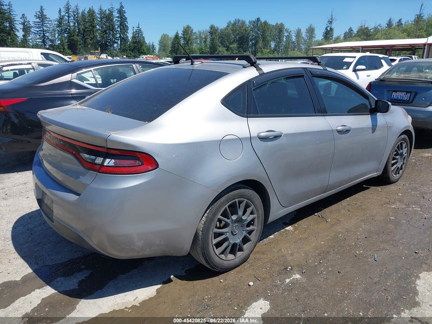 Vin: 1c3cdfaa8gd517159, lot: 45918876, dodge dart se 20164
