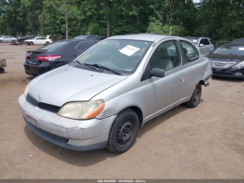2002 Toyota Echo, Rear, IAAI, VIN JTDAT123620249544 — photo 2