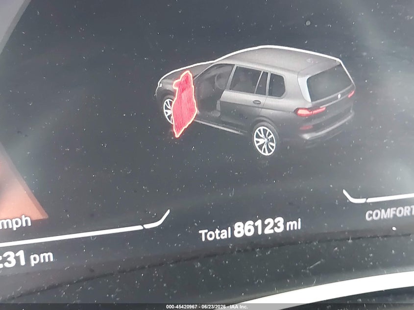 2021 BMW X7 M50I VIN: 5UXCX6C08M9H85944 Lot: 45420967