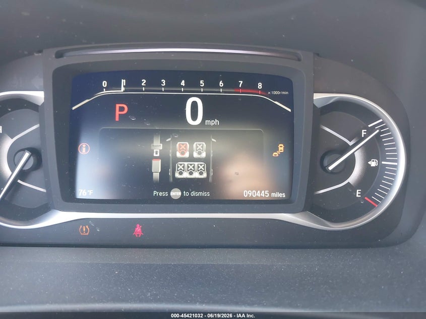 2022 Honda Passport 2Wd Ex-L VIN: 5FNYF7H58NB000282 Lot: 45421032