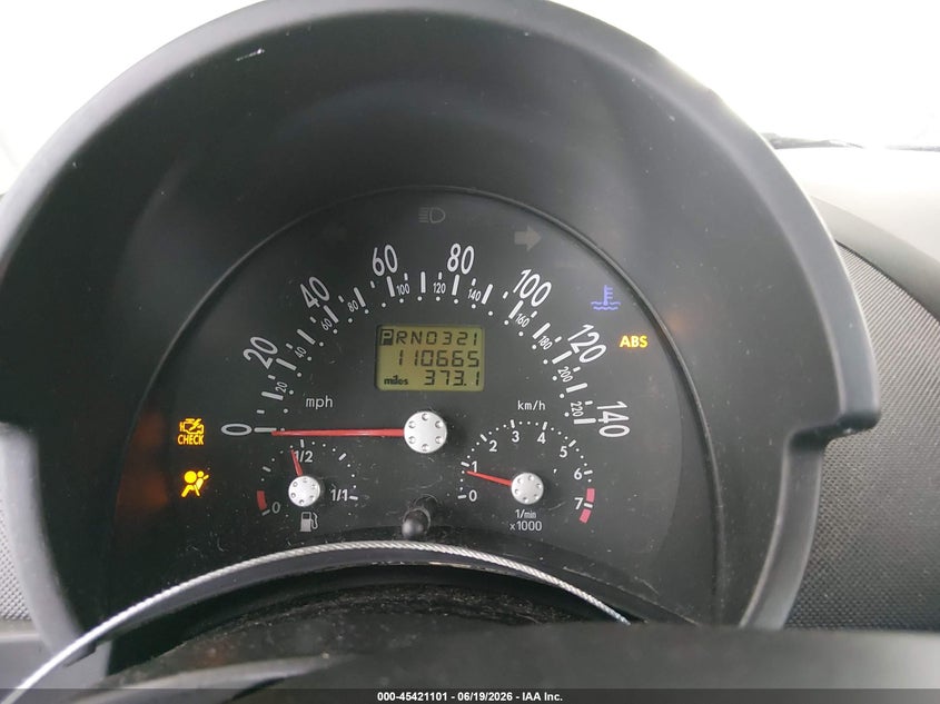 2000 VOLKSWAGEN BEETLE HATCHBACK 2.0L I-4 115HP