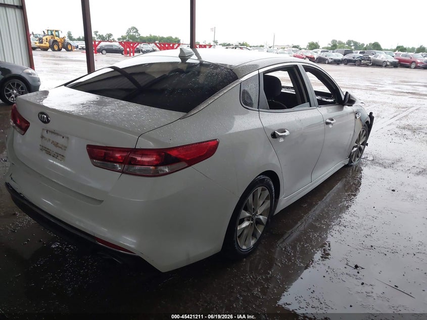Vin: 5xxgt4l36gg003674, lot: 45919262, kia optima lx 20164