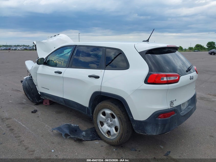 Vin: 1c4pjmabxgw294162, lot: 45919275, jeep cherokee sport 20163