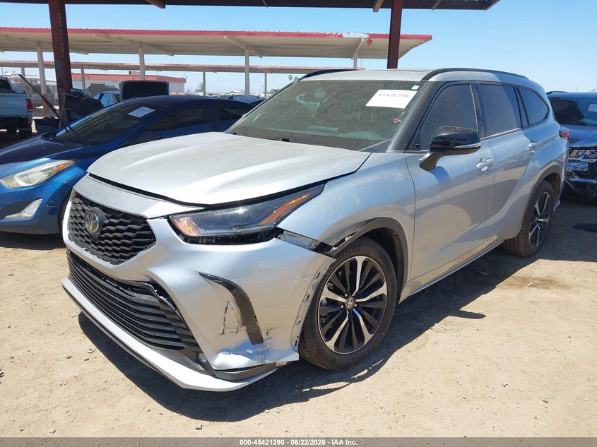 Vin: 5tdjzrah7ms046916, lot: 45919341, toyota highlander xse 20212