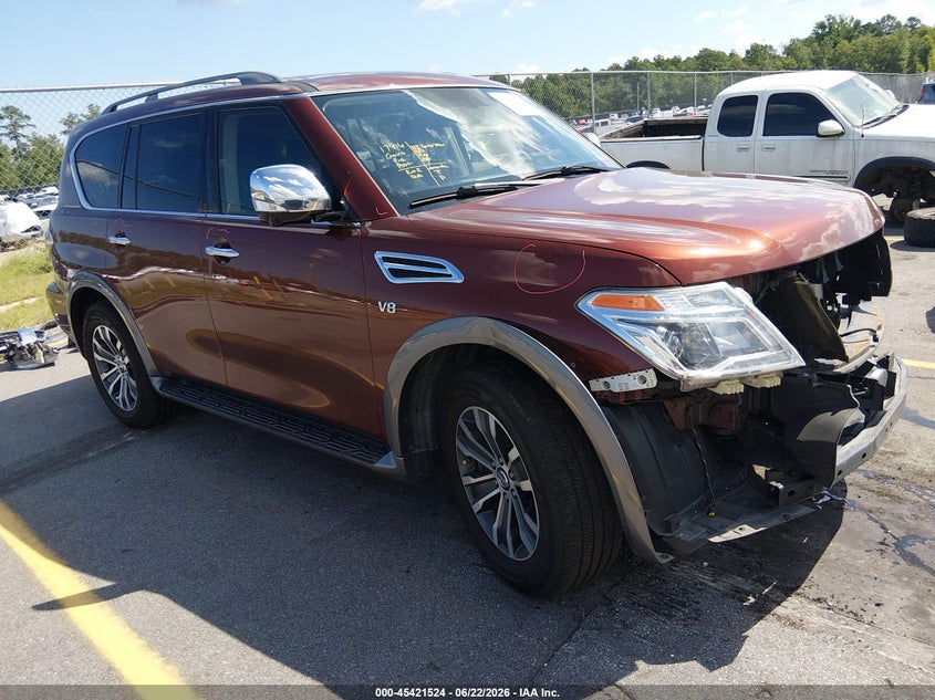 Vin: jn8ay2ncxk9583112, lot: 45919575, nissan armada sl 20191