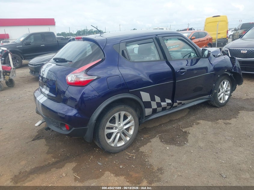 Vin: jn8af5mr4ht704127, lot: 45919640, nissan juke s 20174