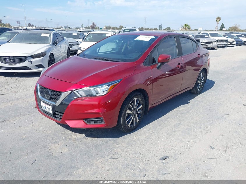 Vin: 3n1cn8ev3ml851142, lot: 45919708, nissan versa sv xtronic cvt 20212