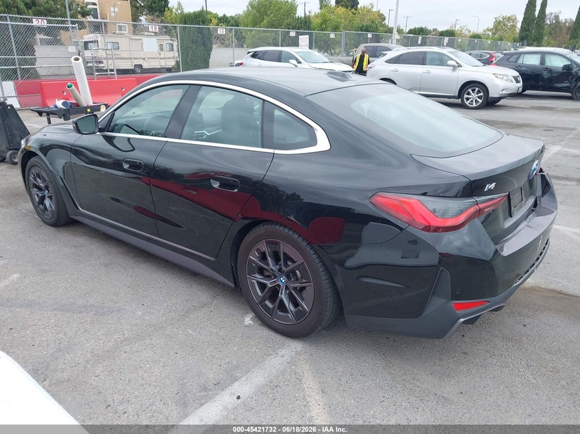 Vin: wby43aw01rft37730, lot: 45919783, bmw i4 gran coupe edrive35 20243