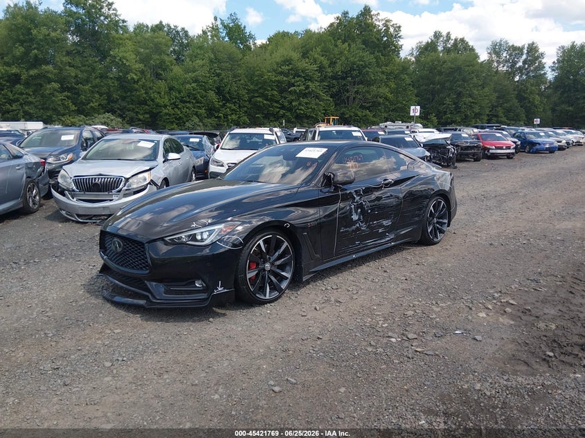 Vin: jn1fv7el1km440234, lot: 45919820, infiniti q60 3.0t red sport 400 20192