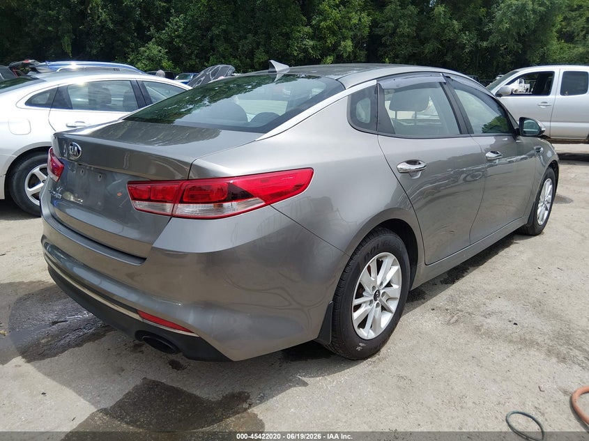 Vin: 5xxgt4l30gg026237, lot: 45920071, kia optima lx 20164