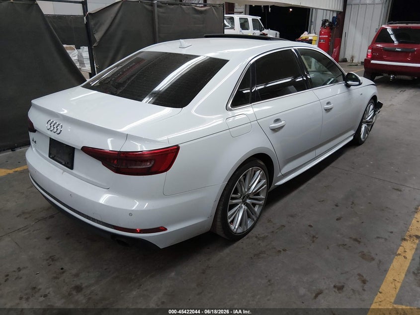 Vin: waulnaf49hn042340, lot: 45920095, audi a4 premium plus 20174