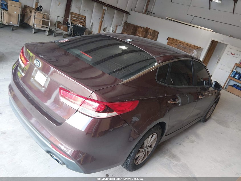 Vin: 5xxgt4l35gg104964, lot: 45920124, kia optima lx 20164