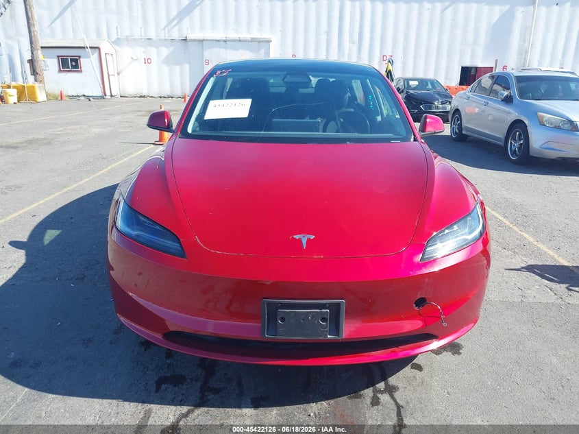 2024 Tesla Model 3 Long Range Dual Motor All-Wheel Drive/Rear-Wheel Drive VIN: 5YJ3E1EA7RF726300 Lot: 45422126