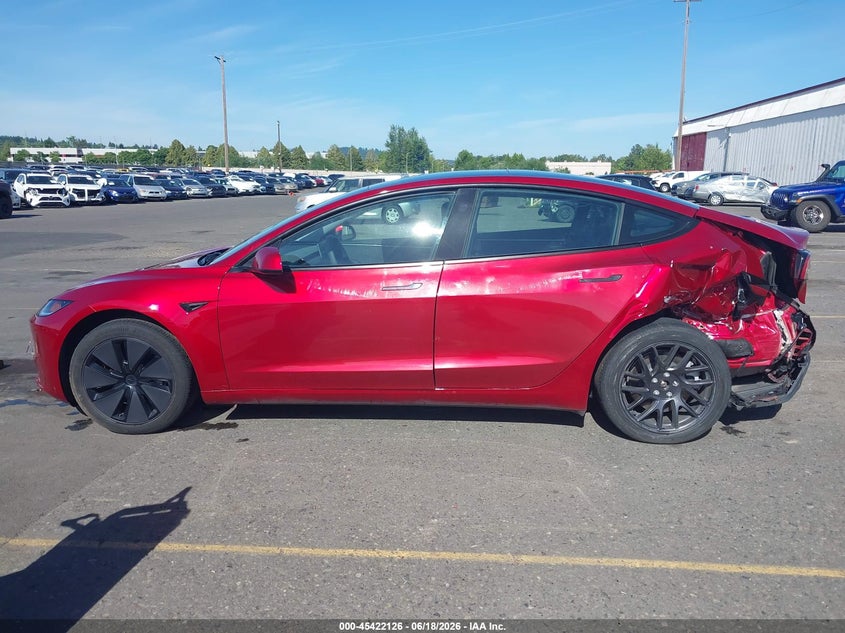 2024 Tesla Model 3 Long Range Dual Motor All-Wheel Drive/Rear-Wheel Drive VIN: 5YJ3E1EA7RF726300 Lot: 45422126