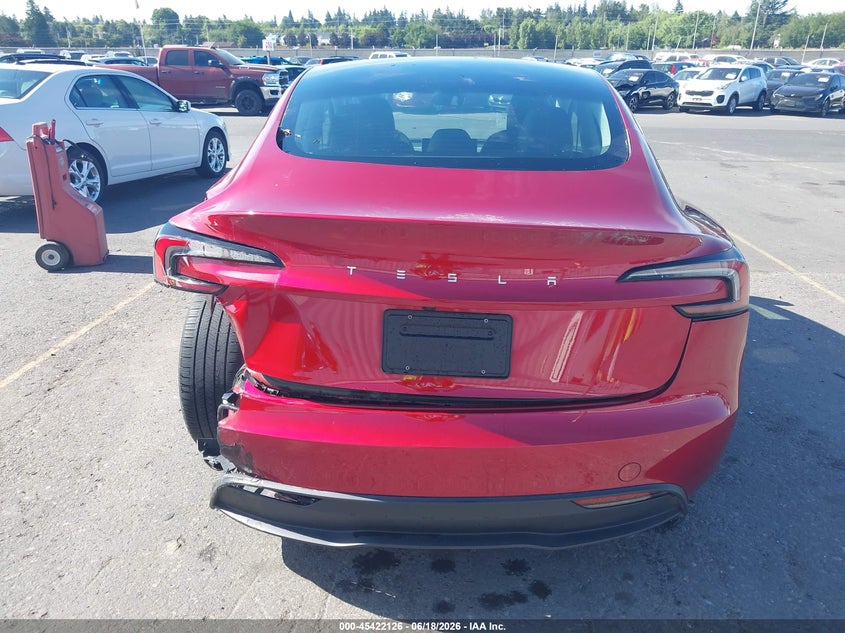 2024 Tesla Model 3 Long Range Dual Motor All-Wheel Drive/Rear-Wheel Drive VIN: 5YJ3E1EA7RF726300 Lot: 45422126